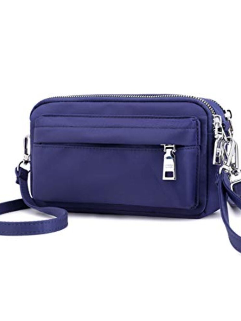 Small Crossbody Bag Multi-Pocket Cell Phone Purse Nylon Wristlet
